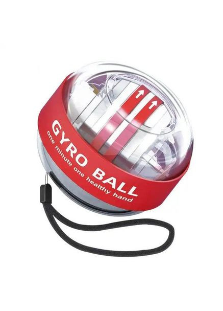 Гіроскопічний еспандер з LED-підсвічуванням та ремінцем для тренування рук та реабілітації кистей універсальний тренажер Bambi (368758967)