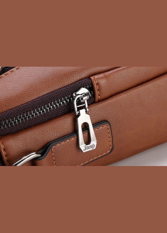 Модная мужская сумка планшет 1941 повседневная, барсетка сумка-планшет для мужчин эко кожаTT Светло-коричневый Jeep (308048571)