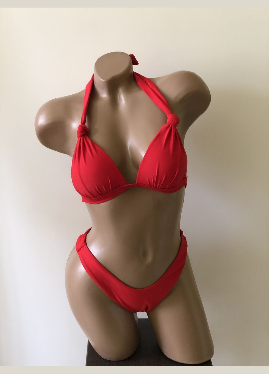 Красный демисезонный женский раздельный купальник (арт.6055) No Brand