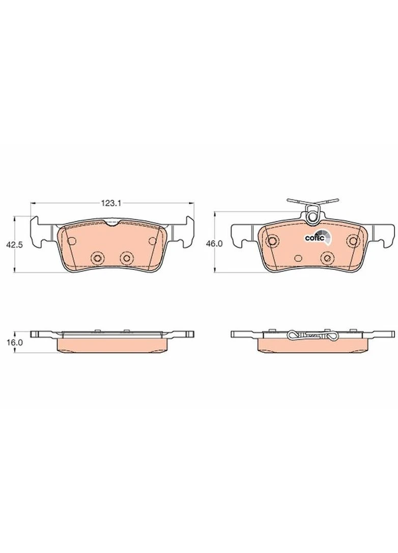 Гальмівні колодки TRW (390282905)