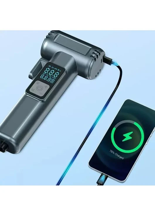 Автомобільний компресор 150PSI 12V, що перезаряджається, з Powerbank SW-201B Dolphin (365749208)