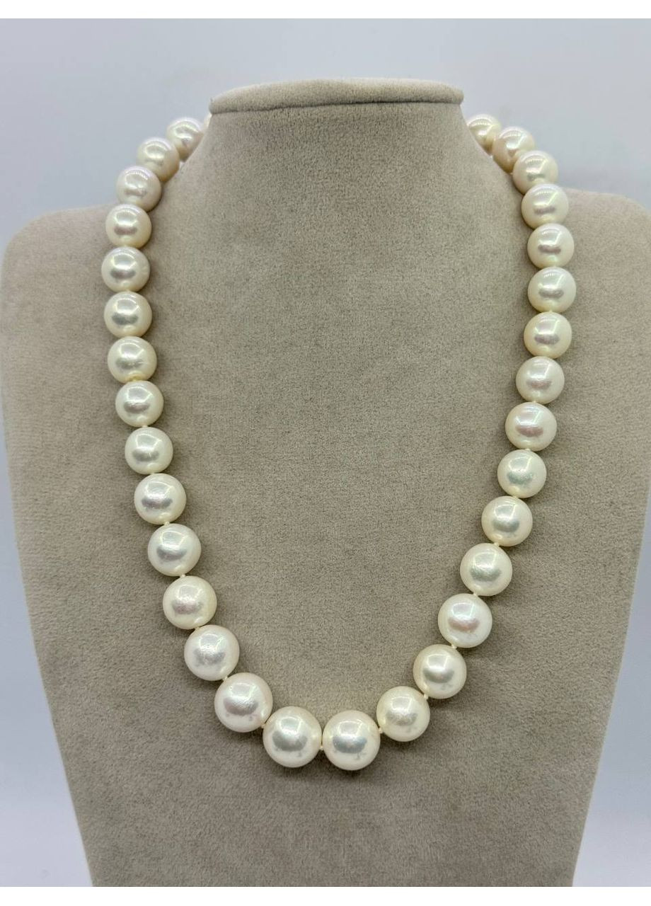 Ожерелье из жемчуга 11-13 мм 42 см Белый No Brand (363829994)