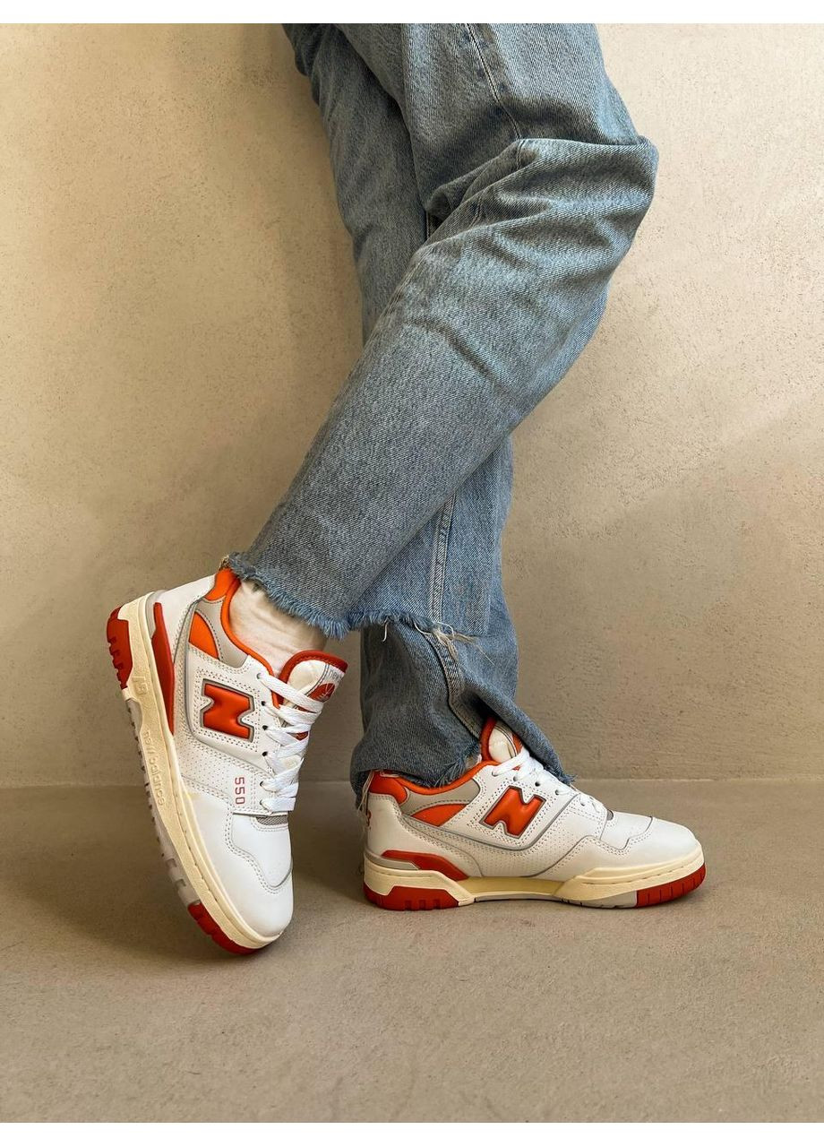 Білі Осінні кросівки чоловічі new balance 550 syracuse нью беланс 550 No Brand