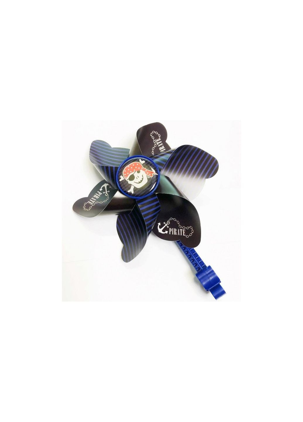 Ветряная мельница на детский велосипед черный/синий пират No Brand (369373394)