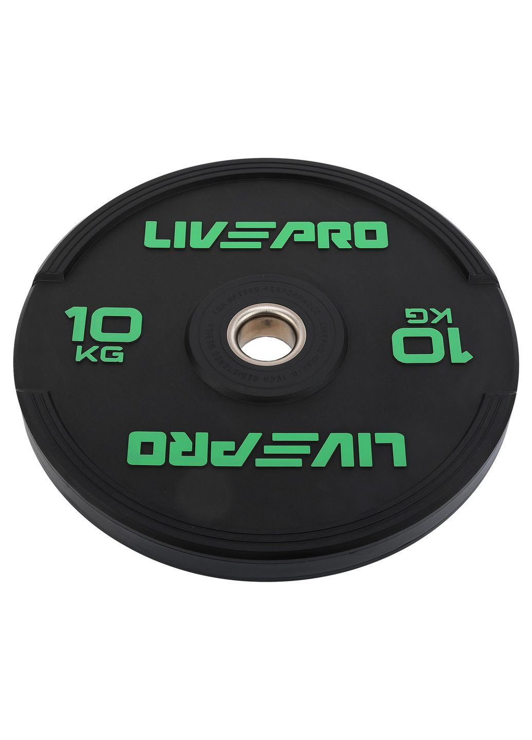 Бамперні диски Bumper Plates LP8331-10 50.5 мм 10 кг Чорний LivePro (362587985)