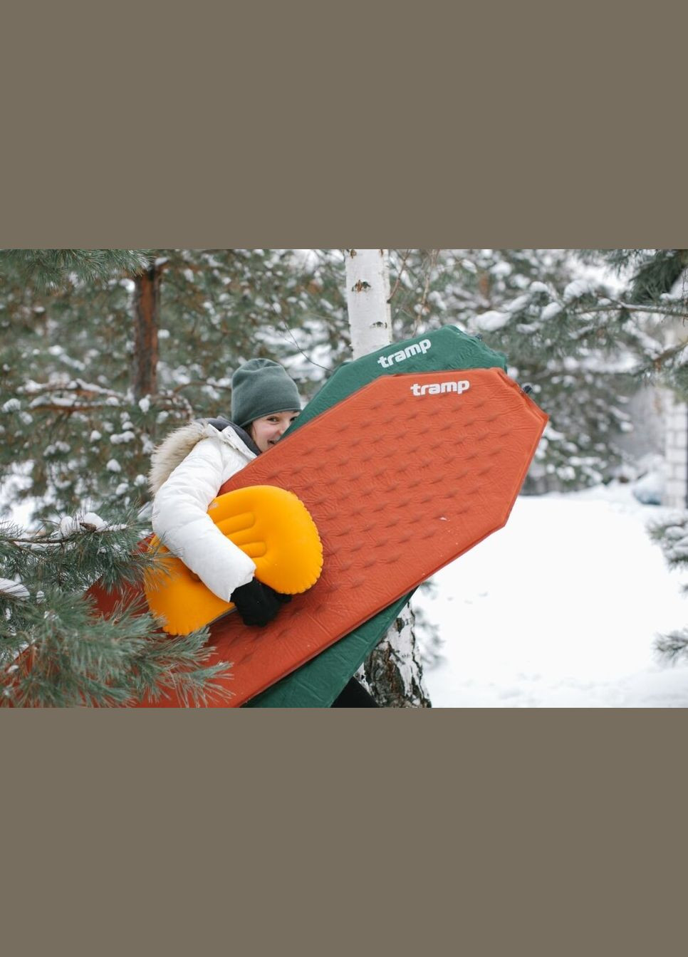 Коврик самонадувающий Ultralight TPU orange 183х51х2,5 TRI022 (TRI-022) Tramp (316396025)