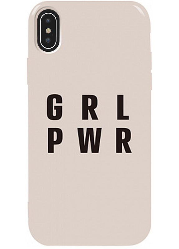 Чехол накладка Pure TPU 2mm Print Case Apple iPhone X/XS #71 Grlpwr Stone Toto (301508394)