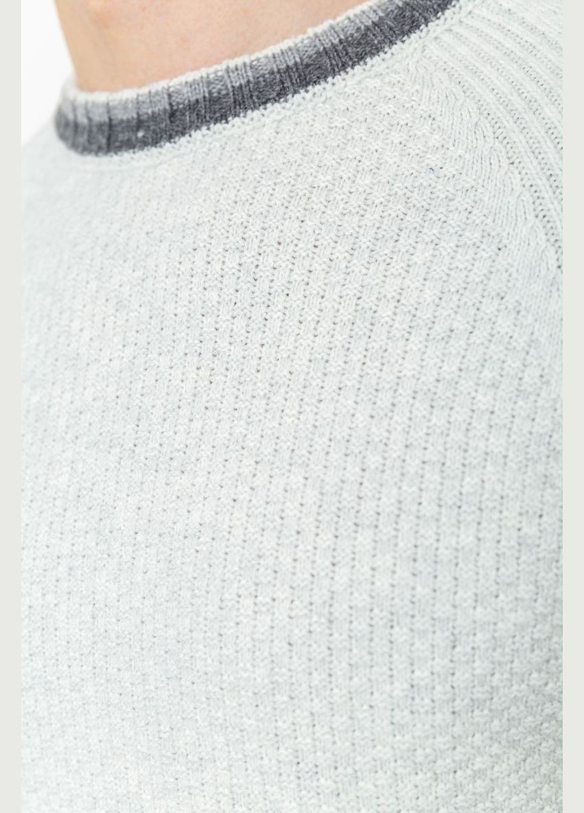 Світло-сірий зимовий светр чоловічий, колір світло-бежевий, Ager