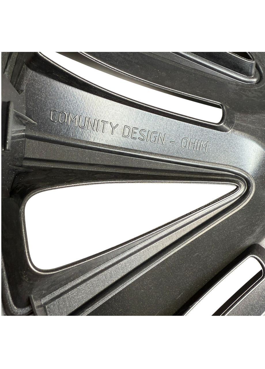 Колпаки на колеса R15 Quadro PRO Silver Black комплект 4 штуки. колпаки на диски Р15 Квадро Сильвер Блэк No Brand (364463096)