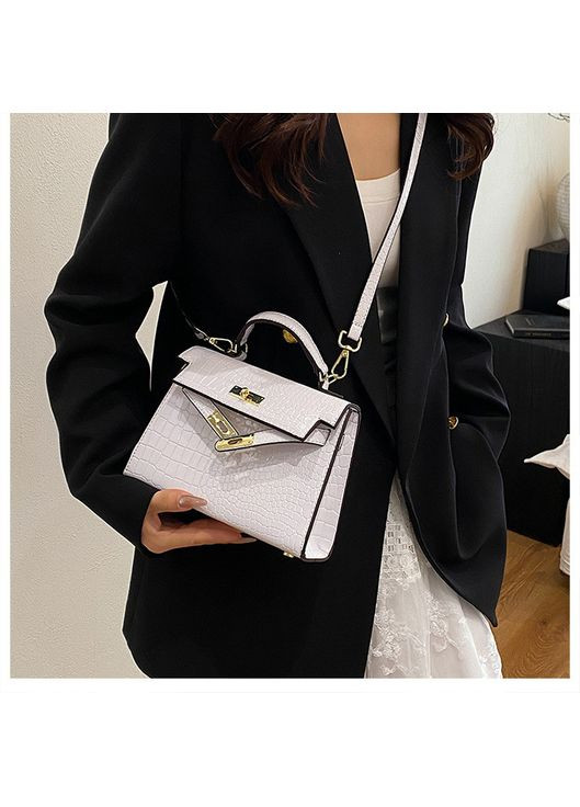 Жіноча сумка 10633 крос-боді рептилія на ремінці No Brand (366871984)