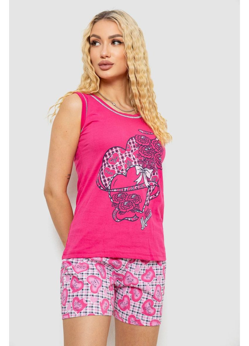 Малинова всесезон піжама жіноча, колір бірюзовий, 243r03674 Ager