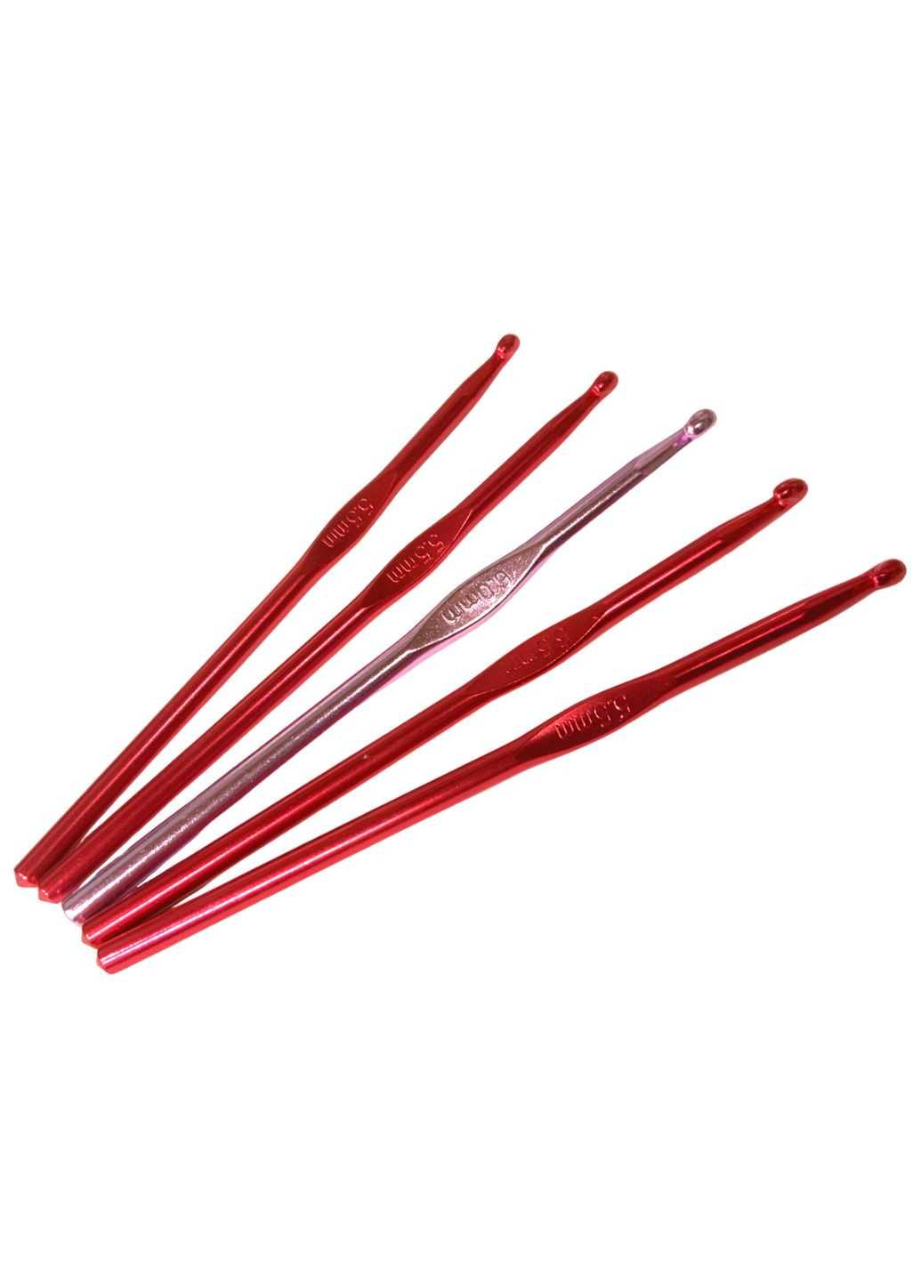 Крючок для вязания металлический цветной №5.5/15см FROM FACTORY KС055 (335397398)