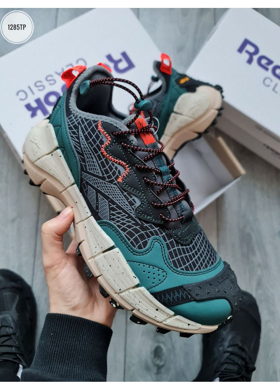 Черные демисезонные кроссовки мужские reebok zig kinetica ii edge gore-tex black blue рибок зиг кинетика No Brand