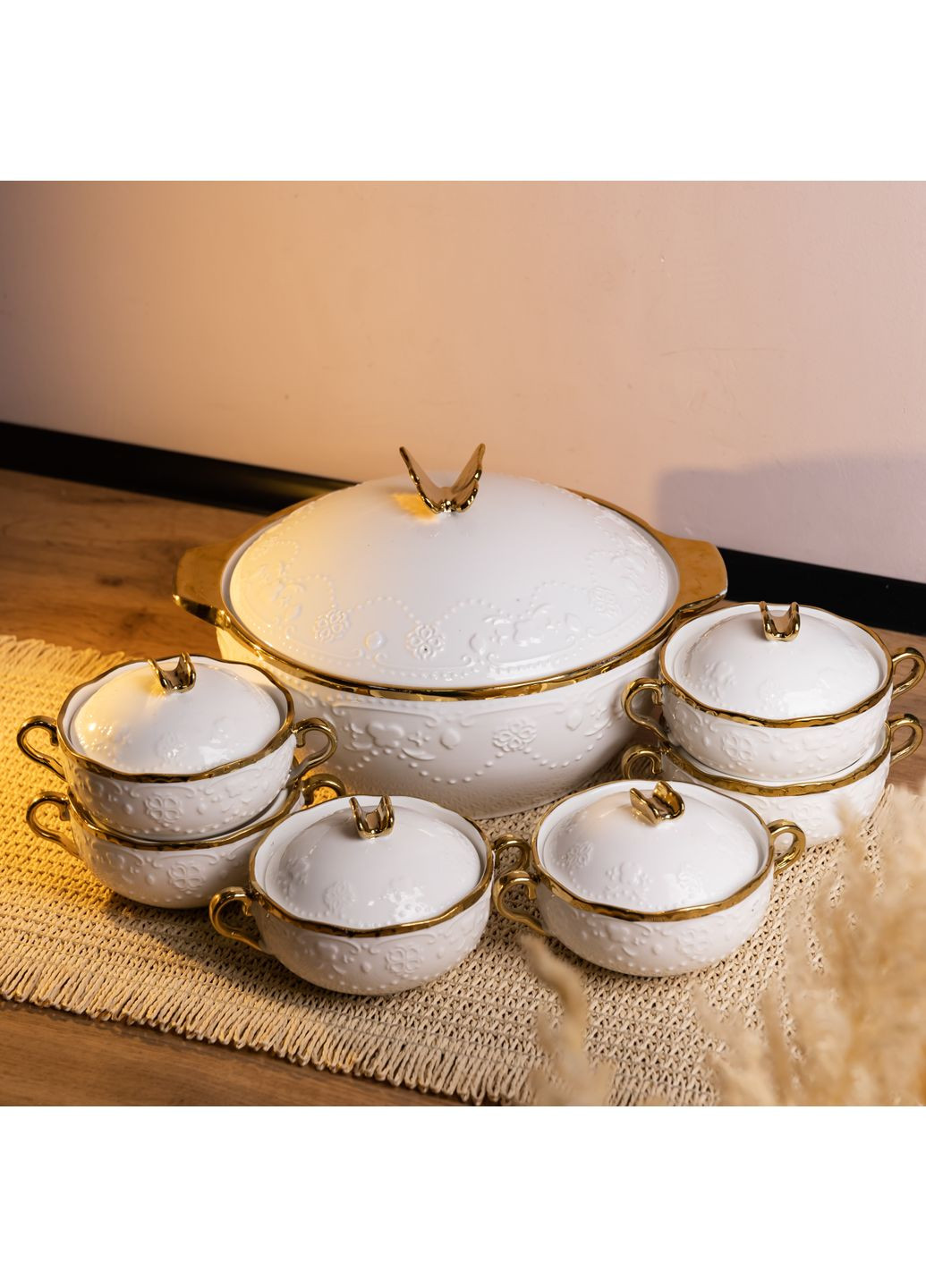 Суповий сервіз на 6 персон порцеляновий Amphora Yiwu (372459404)