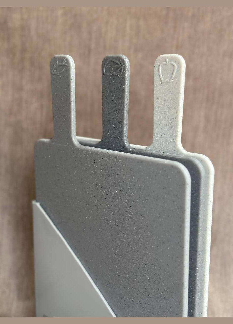 Набор из четырех разделочных досок MR-1787G доски разделочные пластиковые на подставке Кухонная утварь Maestro (306447654)