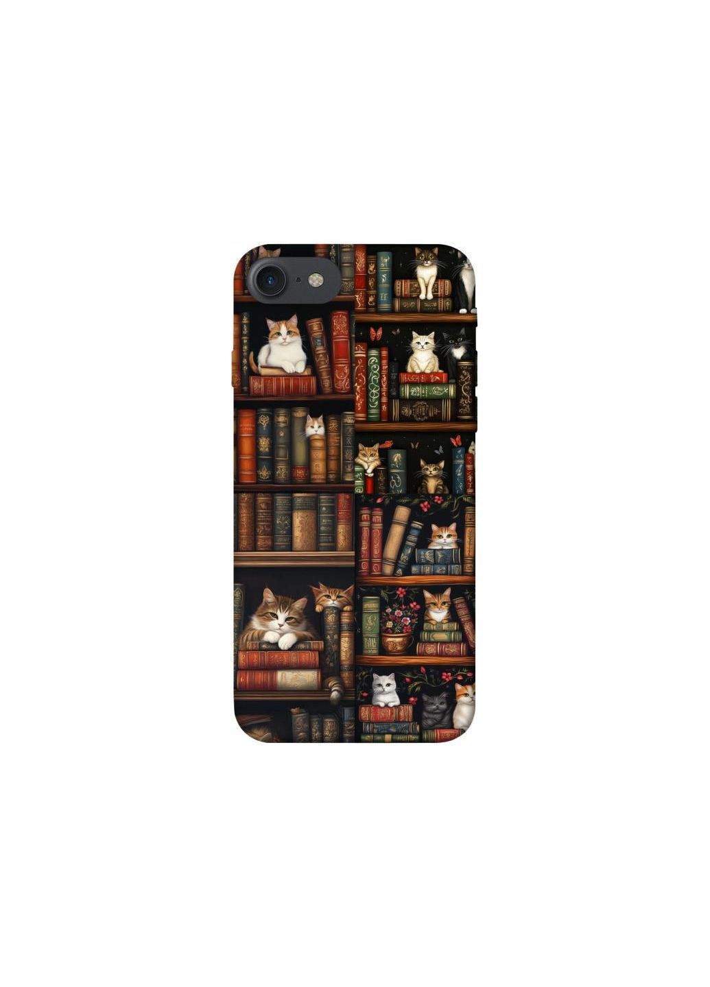 Чохол на Apple iPhone 7 / 8 (4.7") Cats & Books Frontalka (376594504)