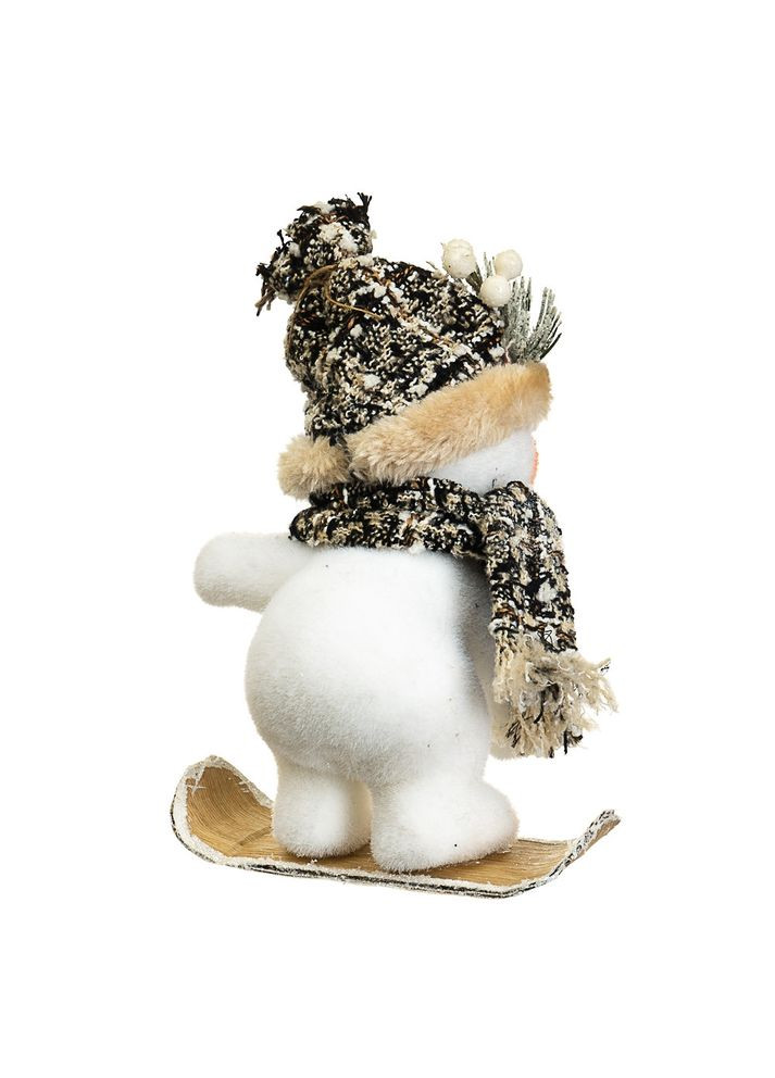 Фигура Снеговик сноубордист 27х17 см 1010NS Lefard (299387626)