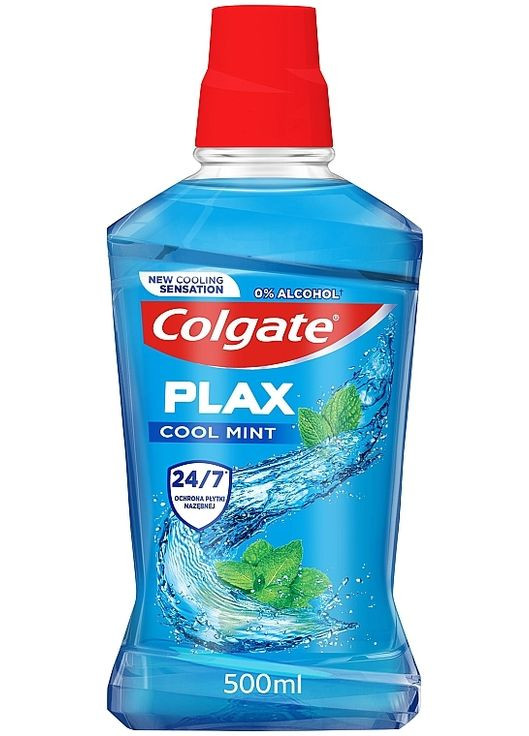 Ополаскиватель для рта "Освежающая мята" антибактериальный Plax 500ml (135341-18704) Colgate (368632489)