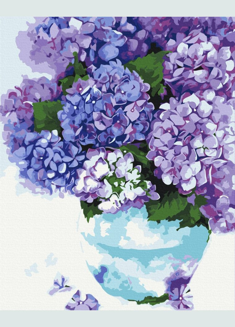 Картина за номерами на підрамнику Гортензія в небесному горщику Brushme (317258165)