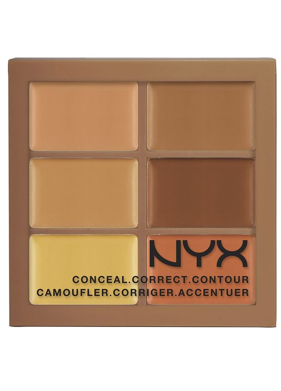 Палітра для контурінга та корекції Conceal Correct Contour Palette (6 відтінків) DEEP (3CP03) NYX Professional Makeup (280266082)