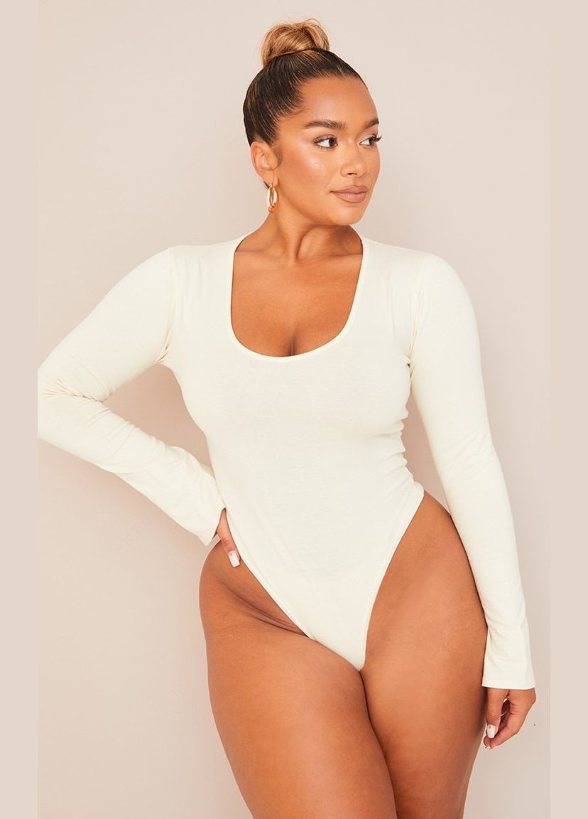 Бесцветная боди PrettyLittleThing