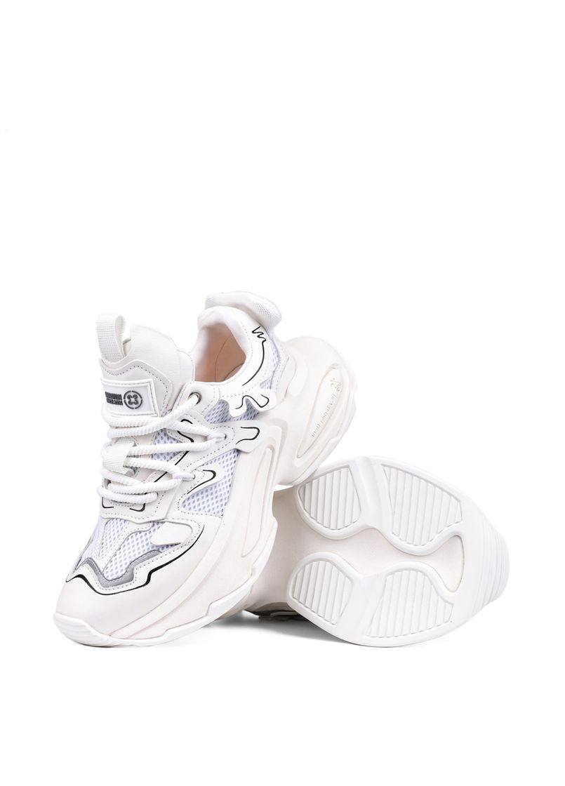 Білі всесезонні жіночі кросівки xh2399-1 білий шкіра MIRATON
