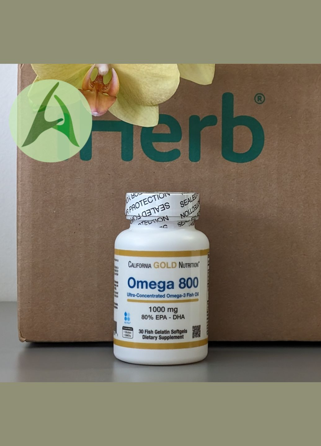 Омега 800, риб'ячий жир, 1000 мг, 30 капсул California Gold Nutrition (327826181)