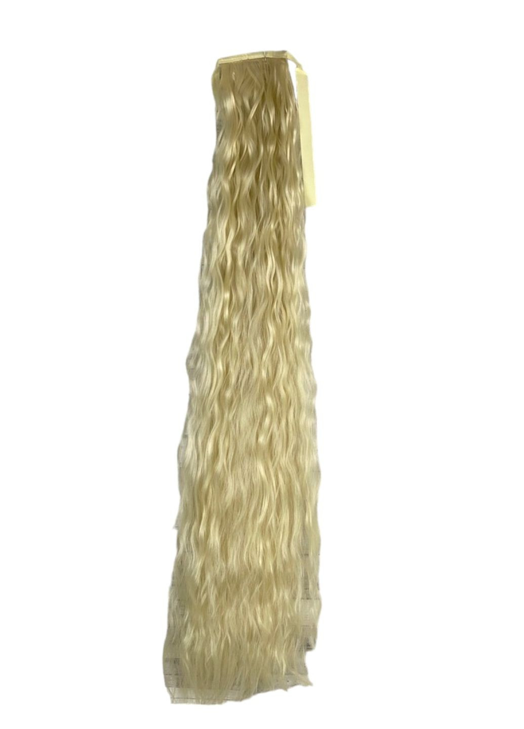 Накладной хвост волнистый на ленте шиньон термо искусственный гофре No Brand 4152 (279536909)