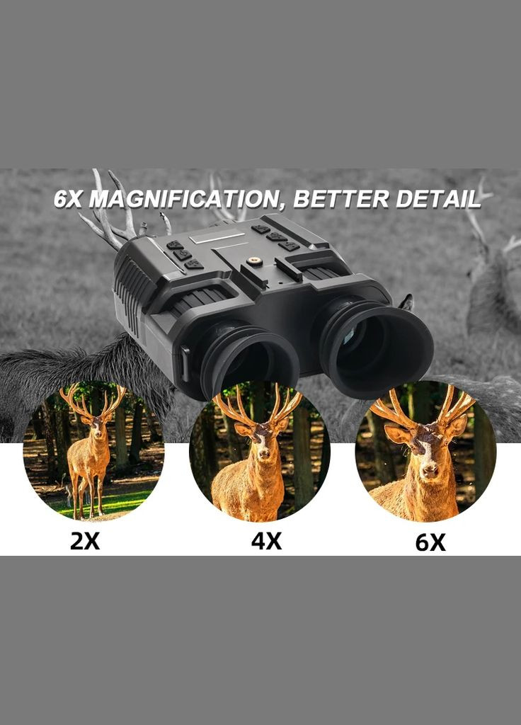 Бинокулярный прибор ночного видения с креплением на голову Binock NV8000 3D Gen2 с видео и фото (до 400м) No Brand (333662442)