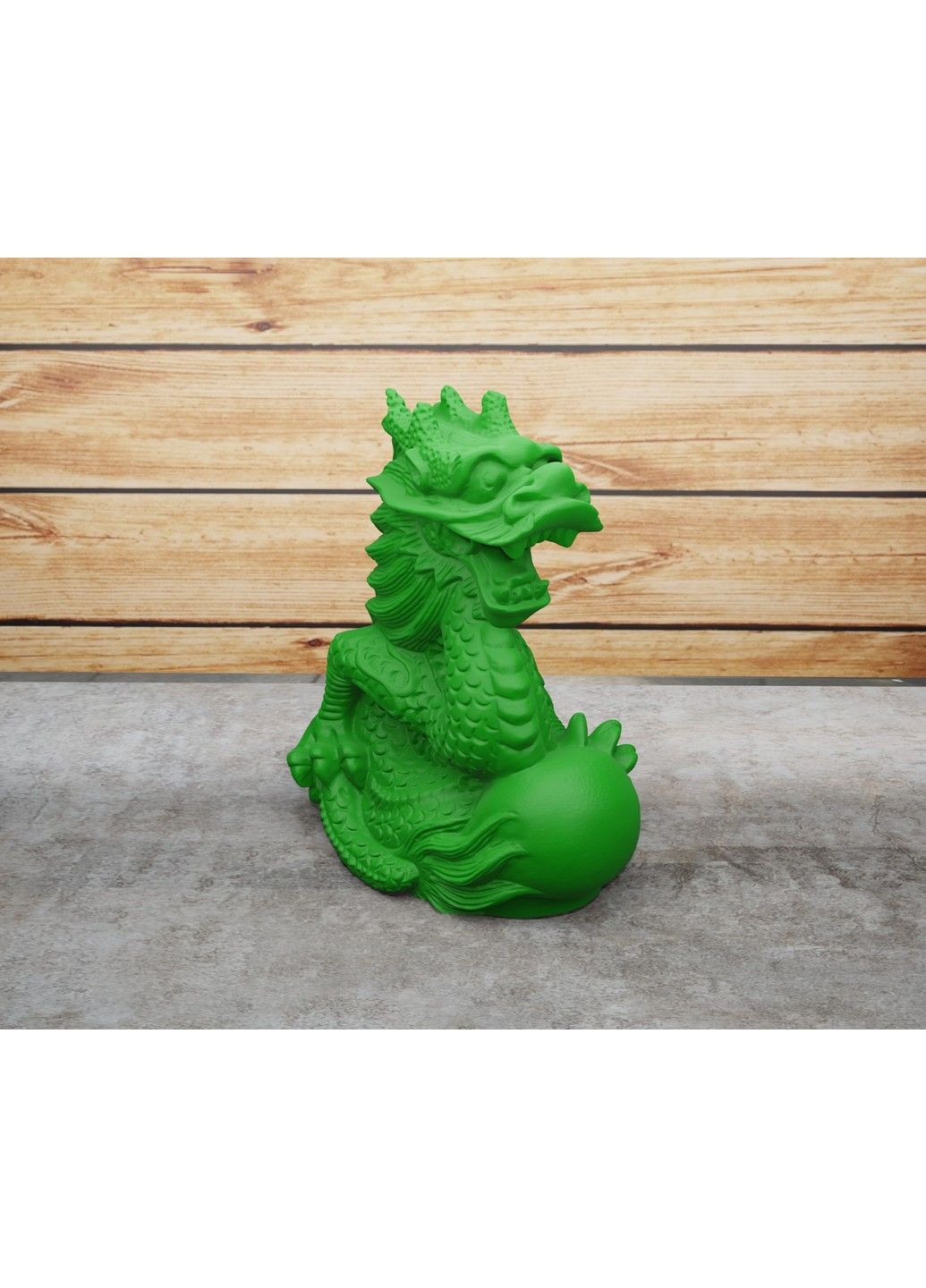 Статуетка дракона з кулею - яйцем. Символ 2024 року. Золотистий, 5 см ЗаСвіт (280940718)