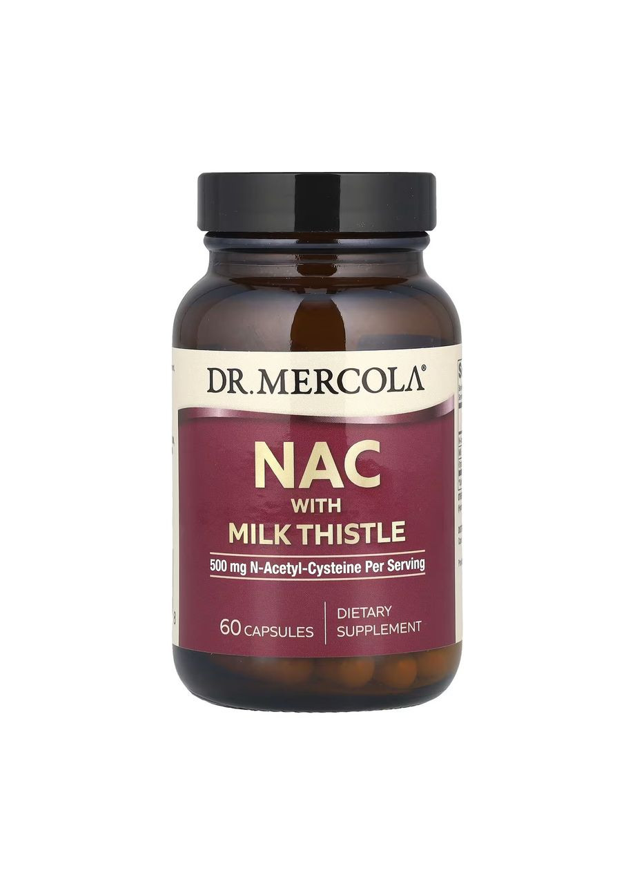 NAC with Milk Thistle 30 Day - 60 caps Dr. Mercola (369400077)