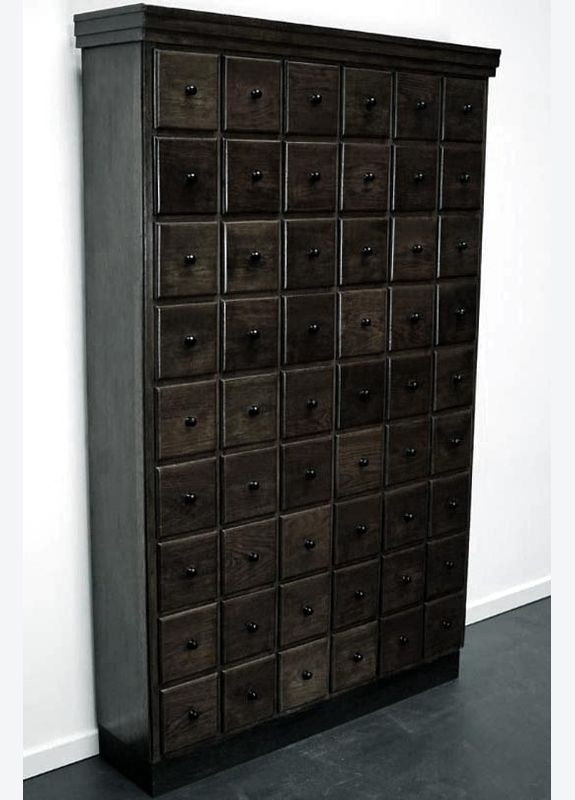 Шкаф каталожный из дерева Тридлоу мокко (ШКК-006210) No Brand (328415032)