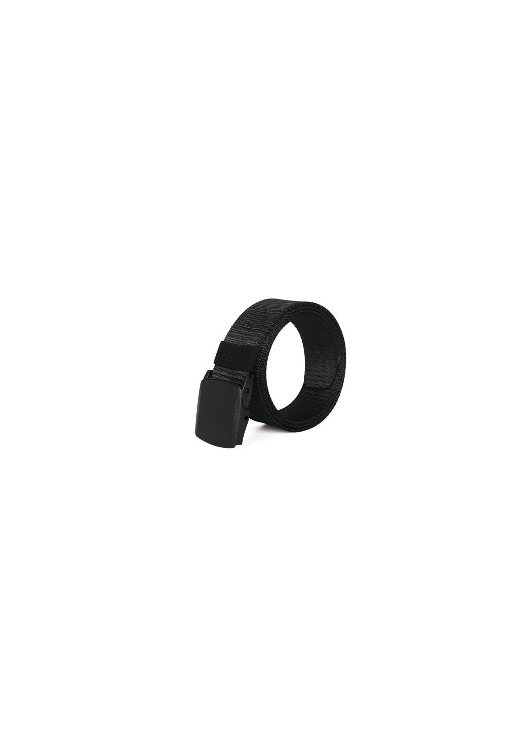 Ремінь чорний з чорною пластиковою пряжкою на зажим КиП (290683307)