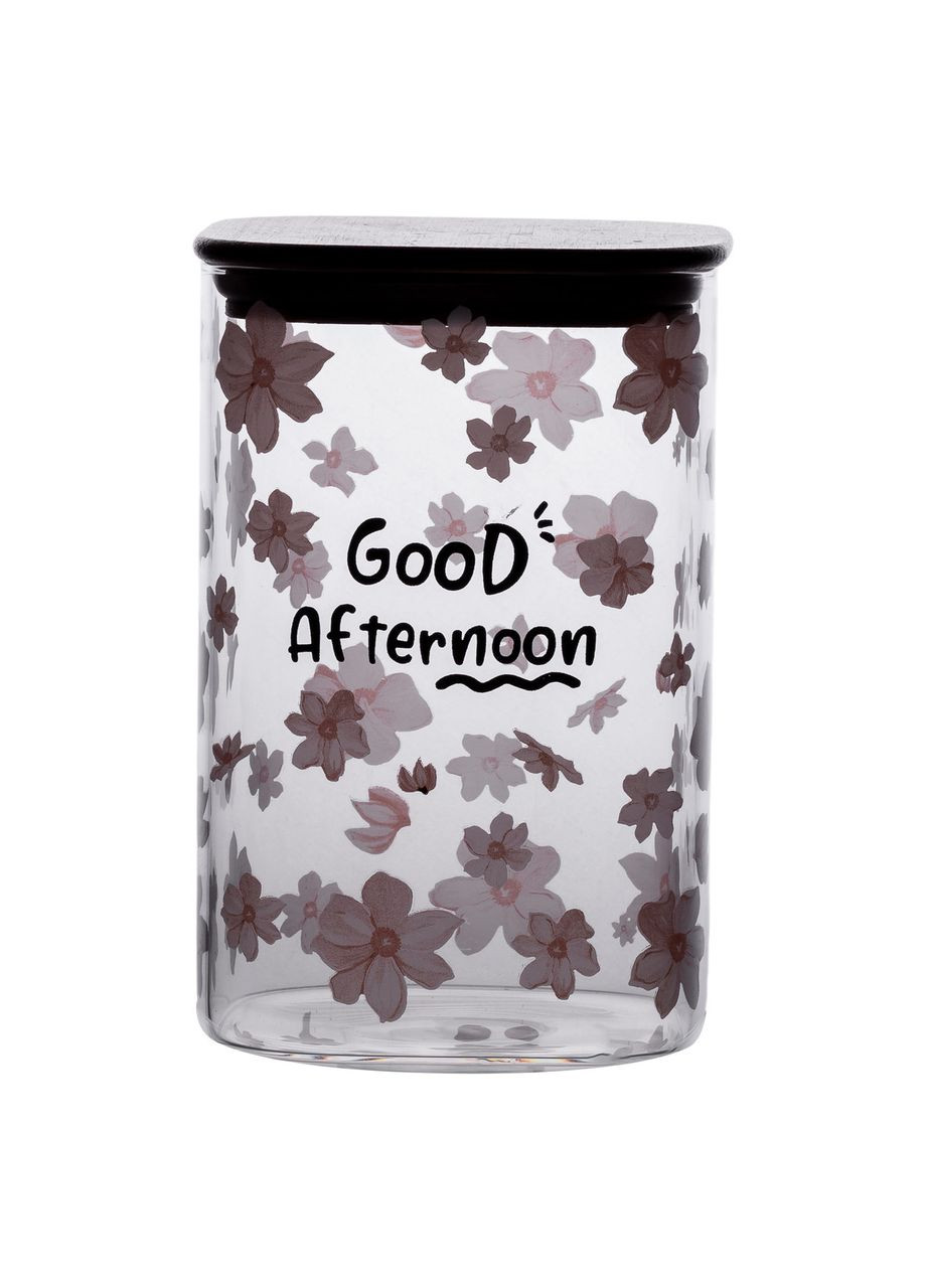 Банка для сыпучих продуктов с бамбуковой крышкой 1.2 л емкость для сыпучих стекло HP-34-23 Yiwu (370802289)