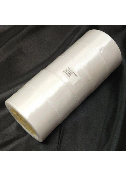 Біла стрічка атласна 4 см (23 м) "Sindtex" (АЛ4-001) Plus-plus (352744989)