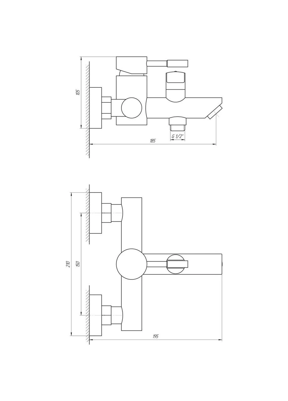 Смеситель для ванны ALPEN SBT1-102NE Globus Lux (388972207)