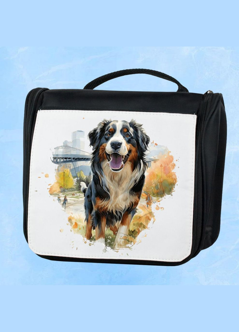 Дорожня сумка - органайзер для косметики несессер Dog #20 Чорна No Brand (318677203)