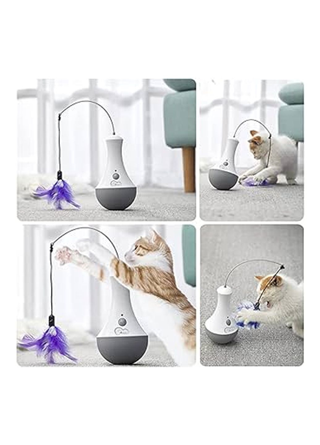 Игрушка-неваляшка для кота с запасными насадками комбинированный Amazon (334674120)