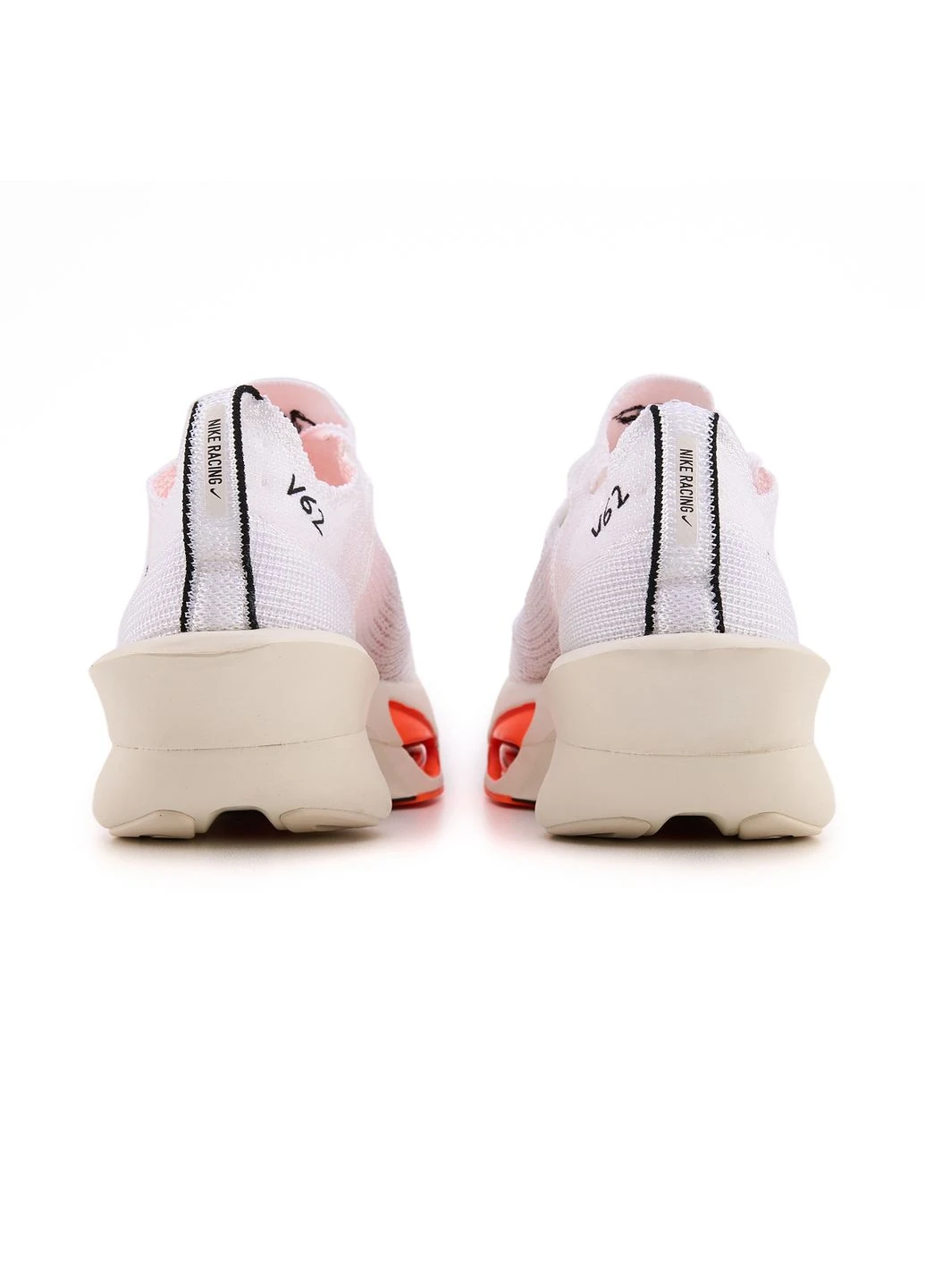 КРОССОВКИ ЖЕНСКИЕ NIKE AIR ZOOM ALPHAFLY 3 WHITE BLACK ORANGE НАЙК АИР ЗУМ БЕЛЫЕ No Brand белые демисезоны (391955550)