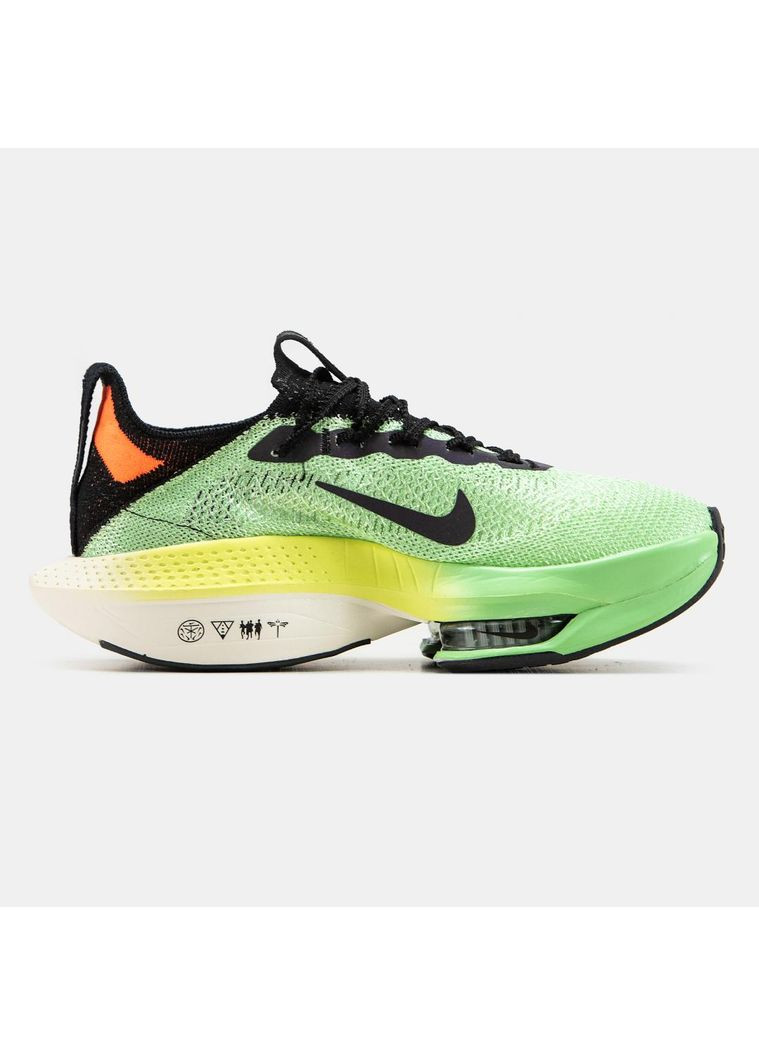 Серые демисезонные кроссовки мужские nike air zoom alphafly green v2 найк аир зум No Brand