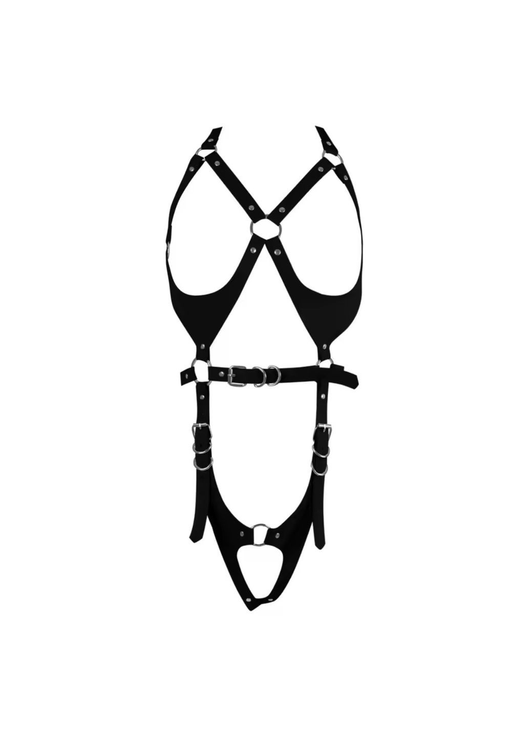 Портупея для БДСМ, жіноча портупея зі штучної шкіри, шкіряна портупея, шкіряний бандаж, шкіряні ремені БДСМ No Brand (341305740)