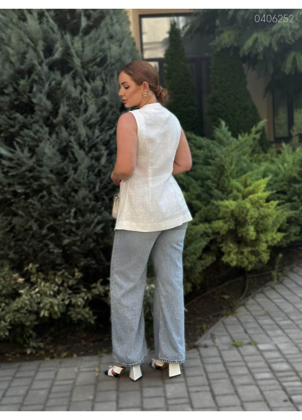 Жакет жилет №1 (білий) 0406252 Peony (352261005)