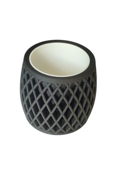 Ваза для квітів декоративний розбірний дренажний 12см х 10,5см No Brand (359378446)