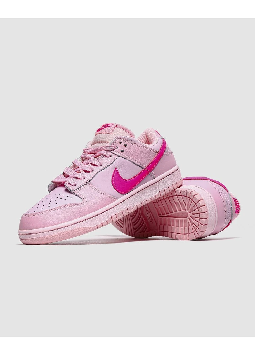 Рожеві кросівки чоловічі nike dunk low gs triple pink найк данк рожеві демісезон No Brand