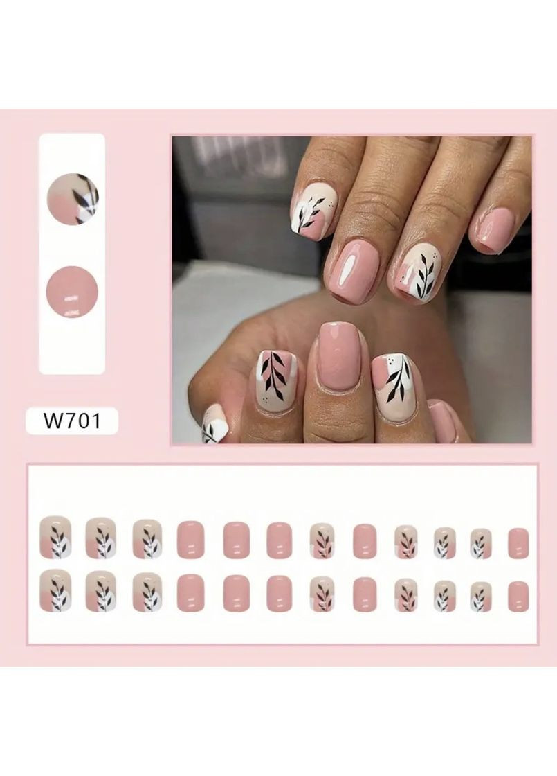 Накладні нігті, набір 24 шт No Brand (372114428)