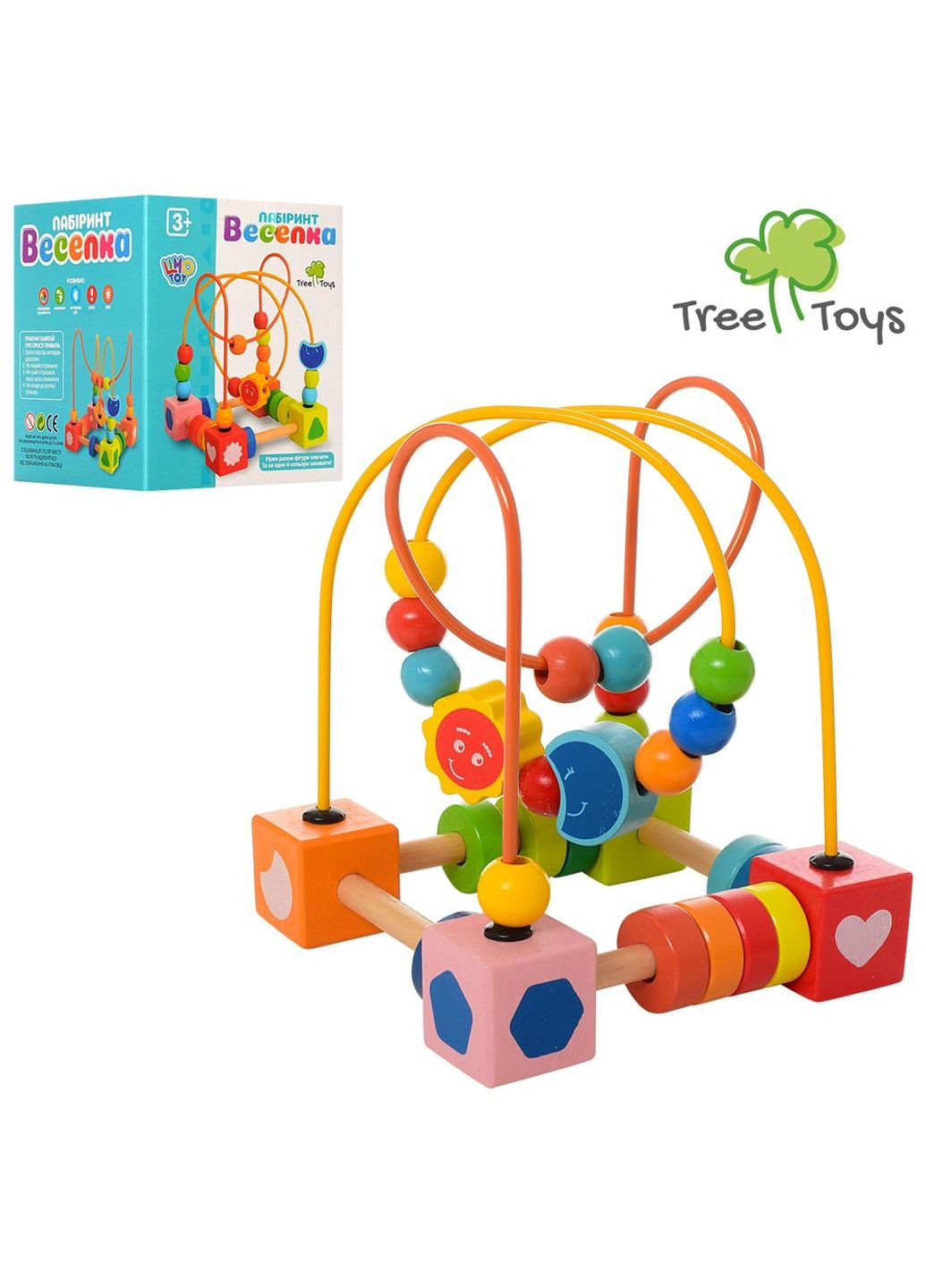 Дерев'яна іграшка Пальчиковий Лабіринт на дроті, фігурки Limo Toy (314808228)