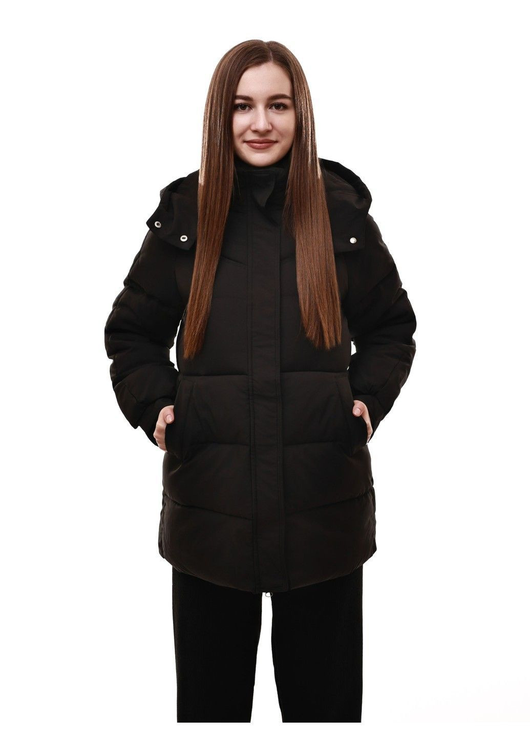 Черная куртка демисезонная женская M@C