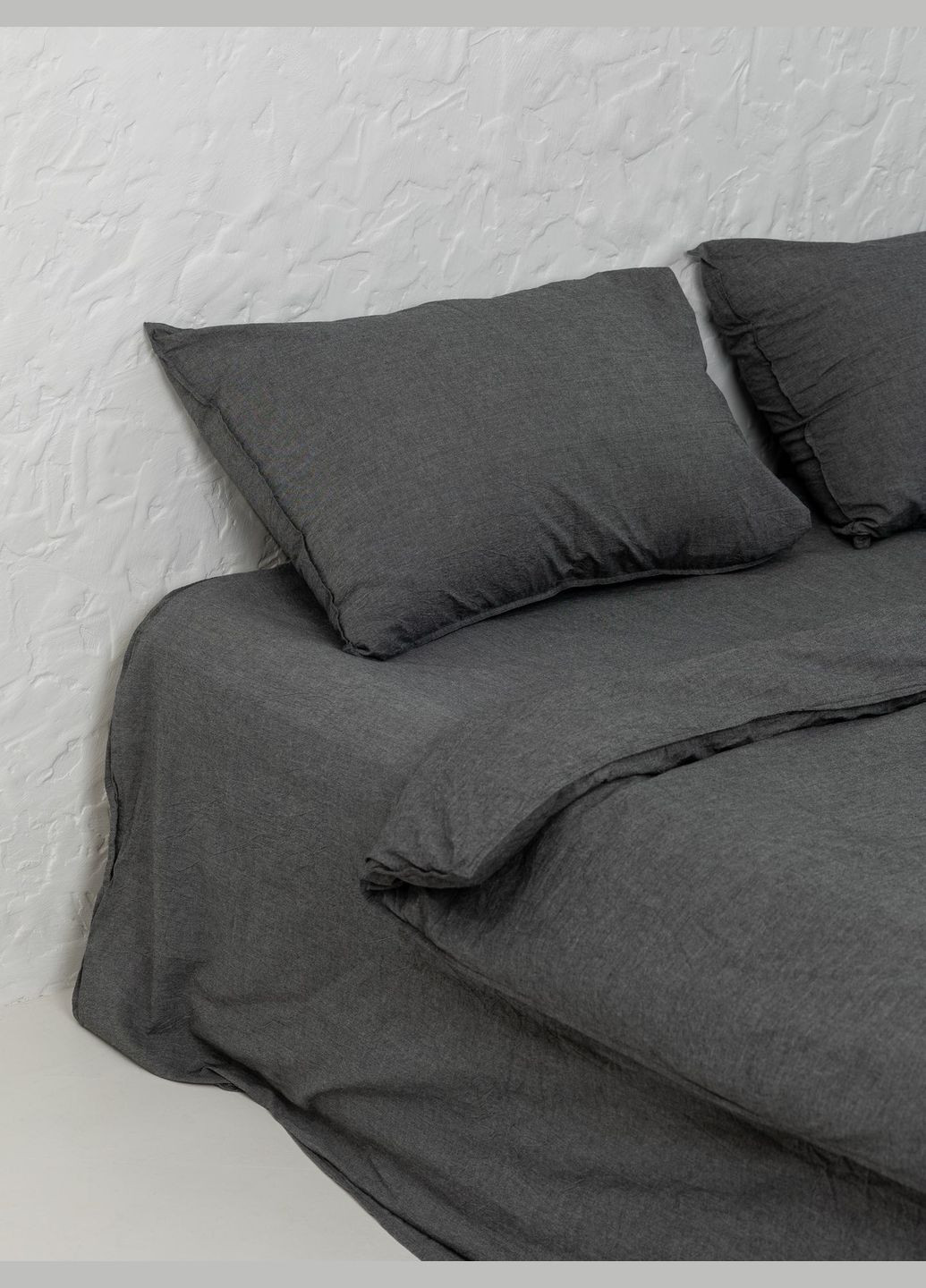 Комплект білизни із вареної бавовни Silver євро, Простирадло без резинки Leglo (300370735)