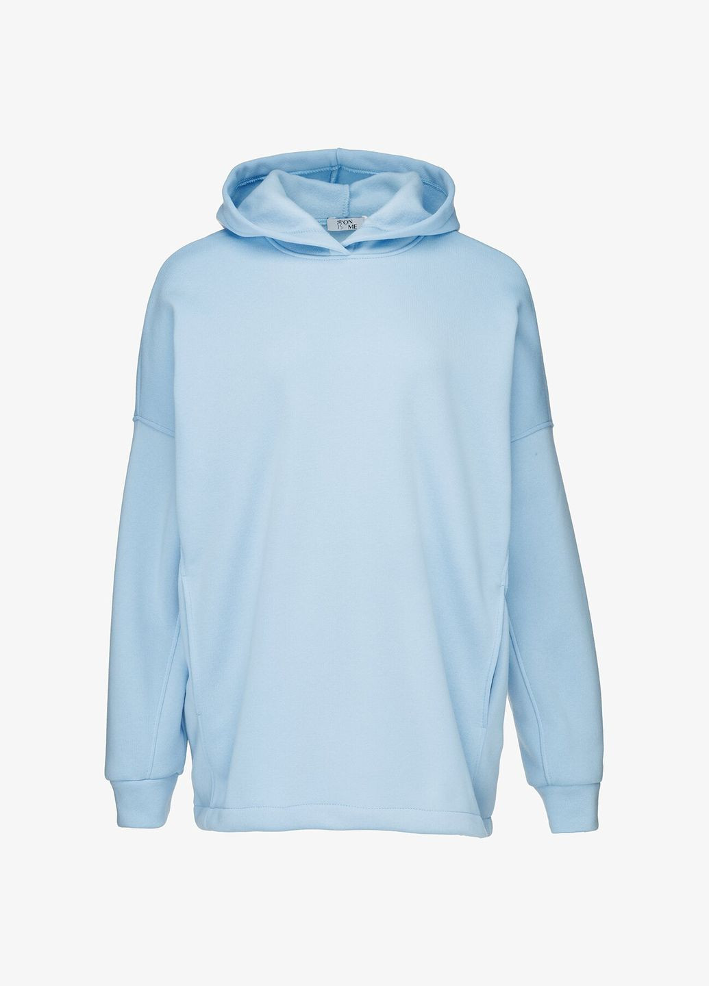 Худі однотонний жіночий 2440 Блакитний shop (2000990834775) On me (339108100)