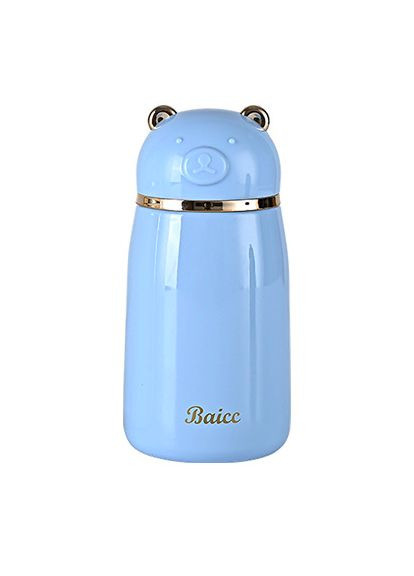 Термос із нержавіючої сталі з ремінцем 380 мл Блакитний Happy Life (315718461)